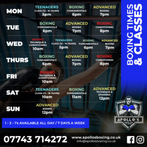 Apollos Boxing Bolton - Classes & TImes